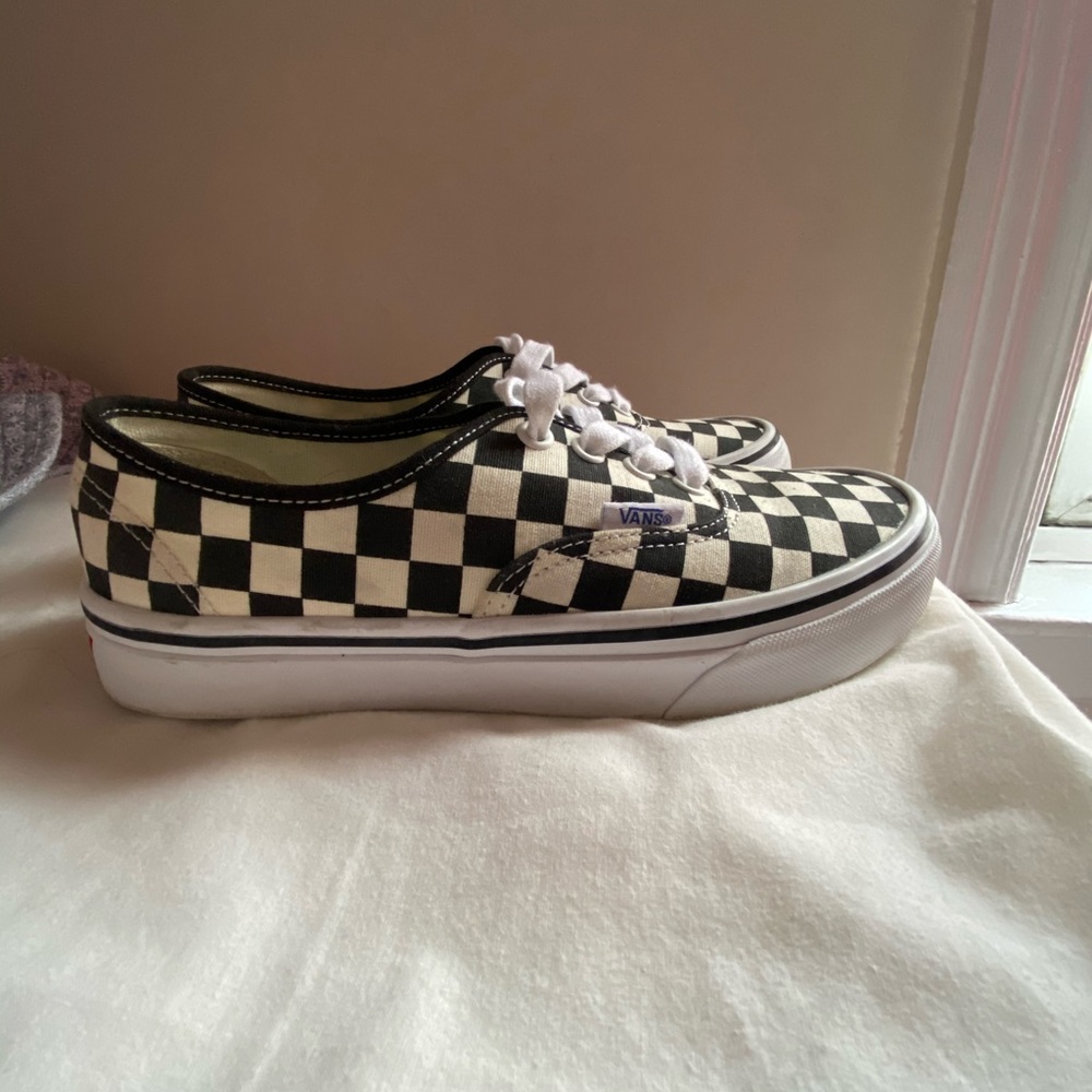 Golden coast authentic checkered vans